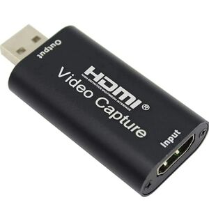 Black HDMI Video Capture Device